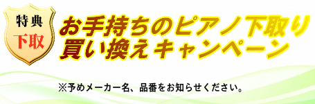 買い換えキャンペーン実施中