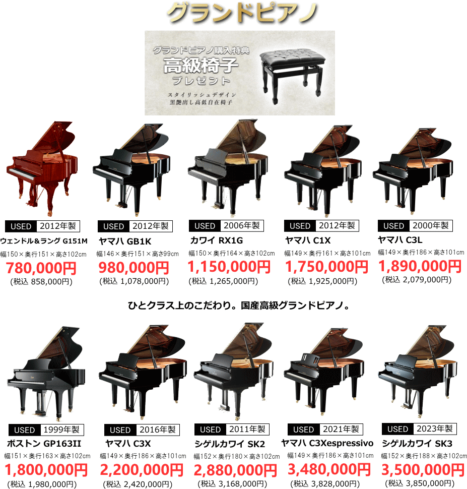 グランドピアノ