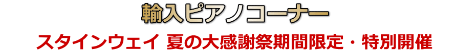 輸入ピアノコーナータイトル