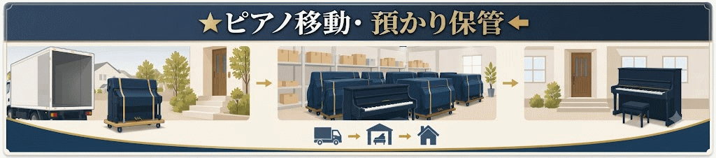 ピアノ移動・預かり保管