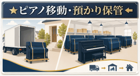ピアノ移動・預かり保管