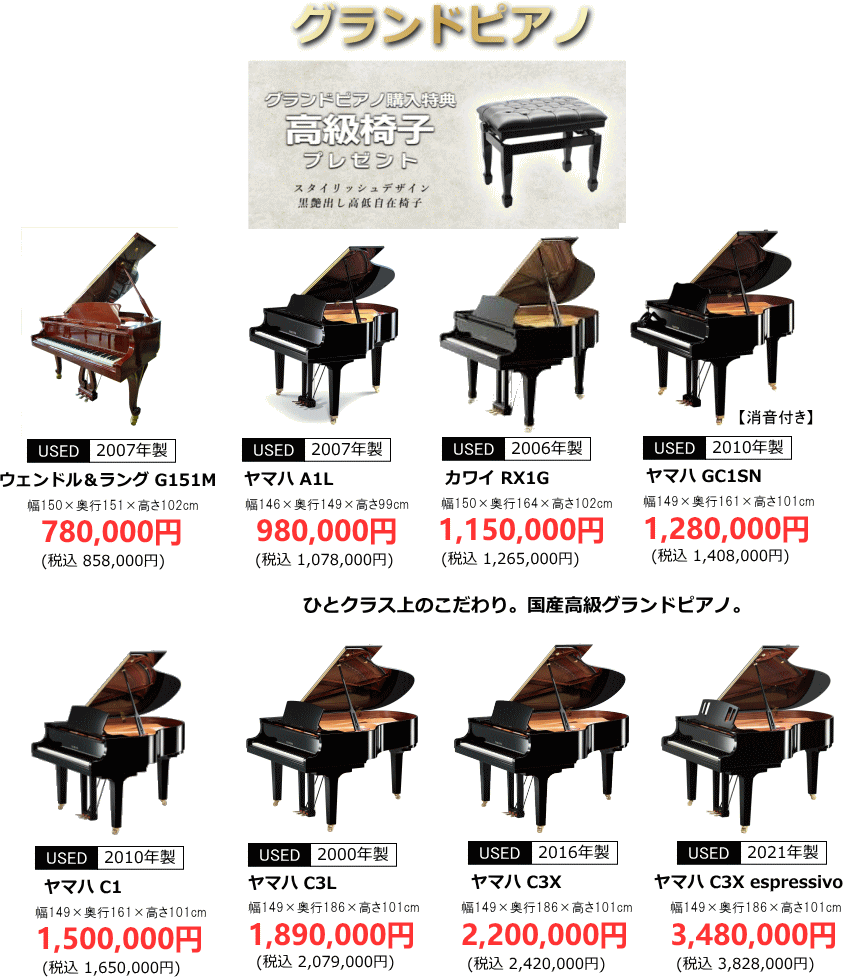 グランドピアノ